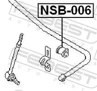 Rear stabilizer rubber NSB-006