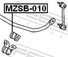 Rear stabilizer rubber MZSB-010