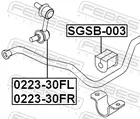 Rear stabilizer rubber SGSB-003