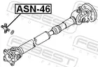 Elastic rubber for driveshaft ASN-46