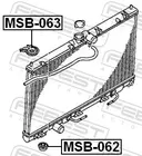 Pillow for heatsink mounting MSB-063