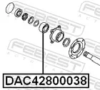 Rear wheel bearing DAC42800038