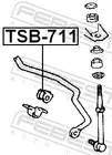 Rear stabilizer rubber TSB-711