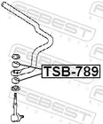 Vairo trauklės įvorė TSB-789