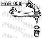 Front bush of upper arm HAB-050