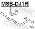 Rear stabilizer rubber MSB-DJ1R