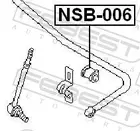 Rear stabilizer rubber NSB-006