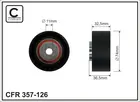 Alternator belt idler (parasitic) bearing 357-126