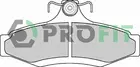 Brake pads set for rear wheels 5000-1336