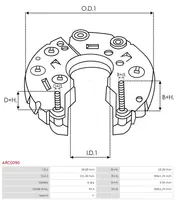 Automobilių dalys ARC0090
