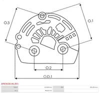 Automobilių dalys ARE3026(VALEO)
