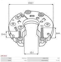 Automobilių dalys ARC3022