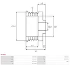 Pulley of generator AP3005