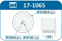 Pulley of crankshaft 17-1065