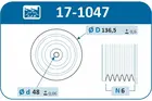 Pulley of crankshaft 17-1047