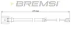 Brake pad wear sensor, rear WI0754