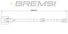 Brake pad wear sensor, rear WI0726