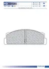 Brake pads set for rear wheels FO 451585