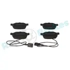 Brake pads set for rear wheels R-P0752