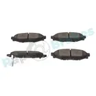 Brake pads set for rear wheels R-P1167