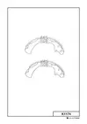Brake pads set for rear wheels K1174
