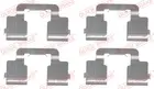 Fastening elements for front brake pads 109-1733