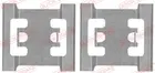 Fastening elements for front brake pads 109-1688