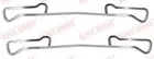 Fastening elements for front brake pads 109-1150