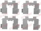 Fastening elements for front brake pads 109-1717