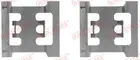 Fastening elements for front brake pads 109-1083