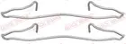 Fastening elements for front brake pads 109-1057