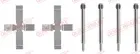 Fastening elements for front brake pads 109-0980