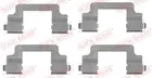 Fastening elements for front brake pads 109-1727