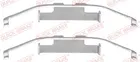 Fastening elements for front brake pads 109-1097