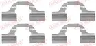 Fastening elements for front brake pads 109-1684