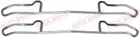 Fastening elements for front brake pads 109-1100