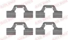 Fastening elements for front brake pads 109-1749