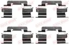Fastening elements for front brake pads 109-1216