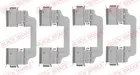 Fastening elements for front brake pads 109-0153