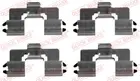 Fastening elements for front brake pads 109-1666