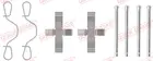 Fastening elements for front brake pads 109-0923