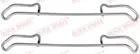 Fastening elements for front brake pads 109-1056