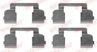 Fastening elements for front brake pads 109-1698