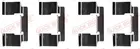 Fastening elements for front brake pads 109-1235