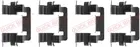 Fastening elements for front brake pads 109-1278