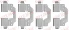 Fastening elements for front brake pads 109-1773