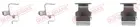 Fastening elements for front brake pads 109-1673