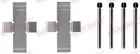 Fastening elements for front brake pads 109-0904