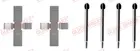 Fastening elements for front brake pads 109-0903