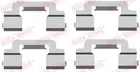Fastening elements for front brake pads 109-1703